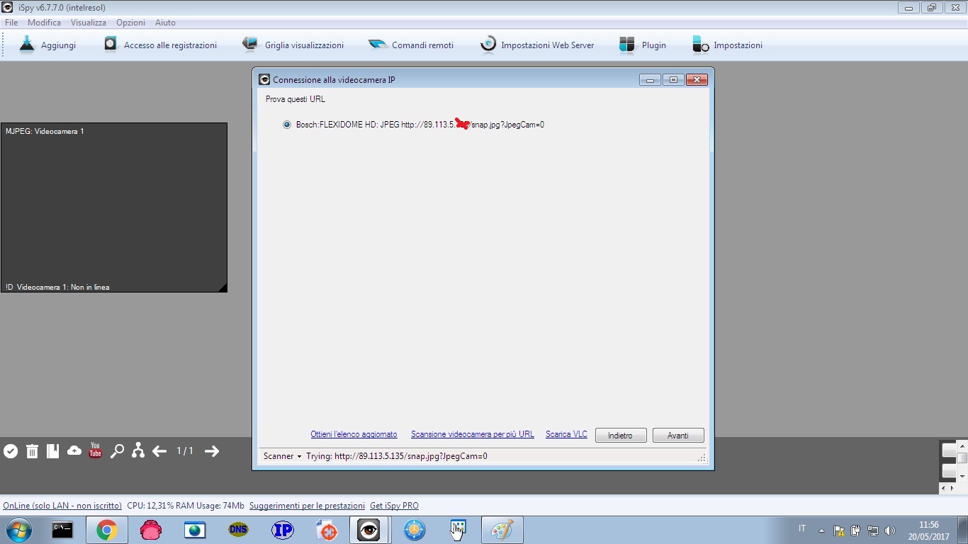 Spiare WebCam con iSpy